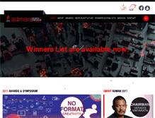 Tablet Screenshot of admanawards.com